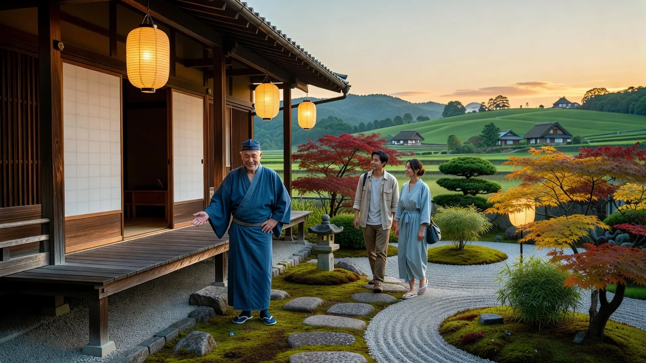 温泉旅館の建物のイメージ写真